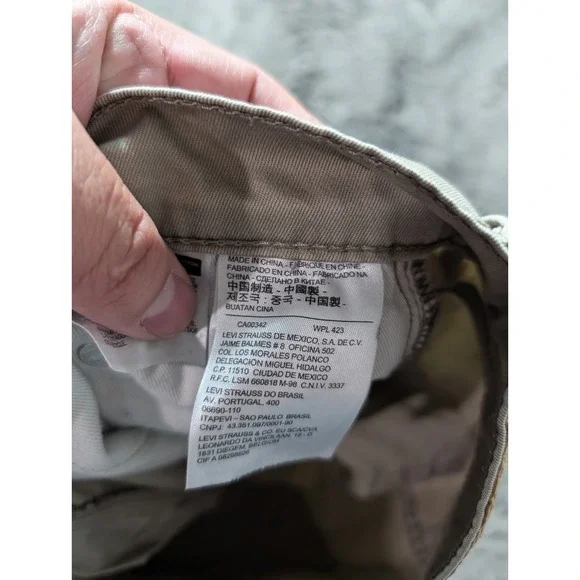 Levi's 511 Slim Straight Men's Pants Size 30x32 Khaki - Picture 7 of 12